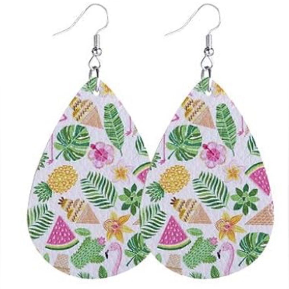 3/ $15 Brand New Faux Leather Earrings